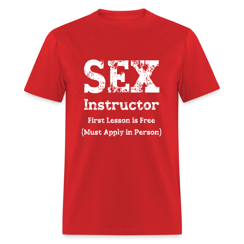 Sex Instructor T-Shirt - red