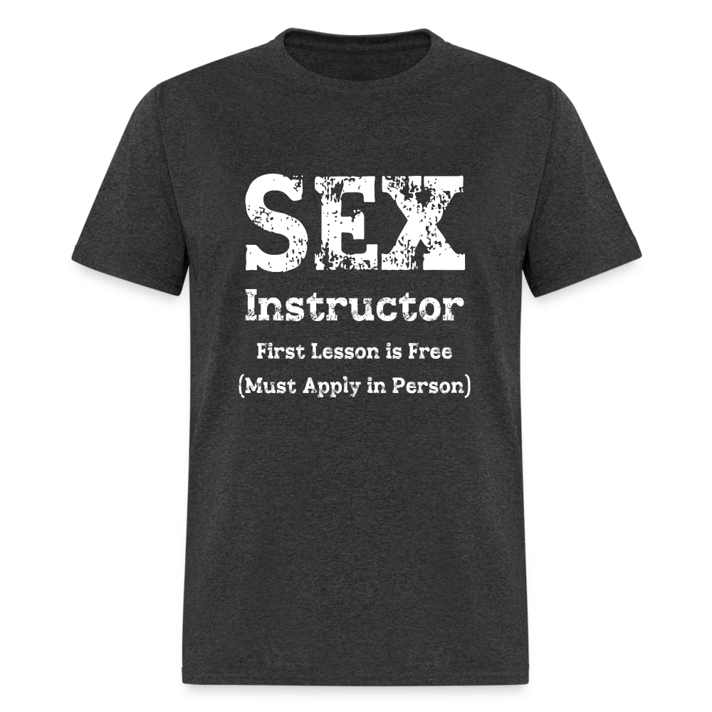 Sex Instructor T-Shirt - heather black