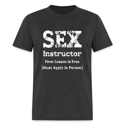 Sex Instructor T-Shirt - heather black