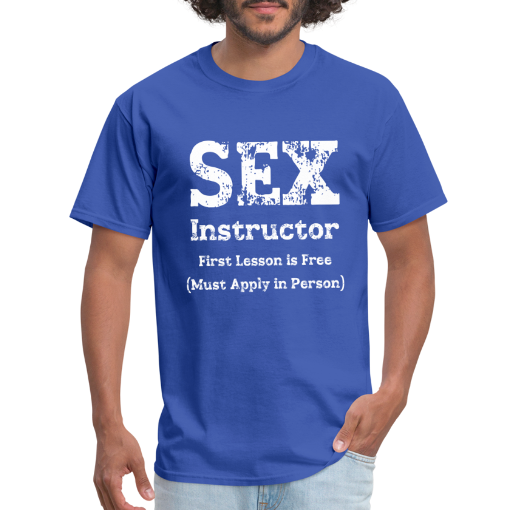 Sex Instructor T-Shirt - royal blue