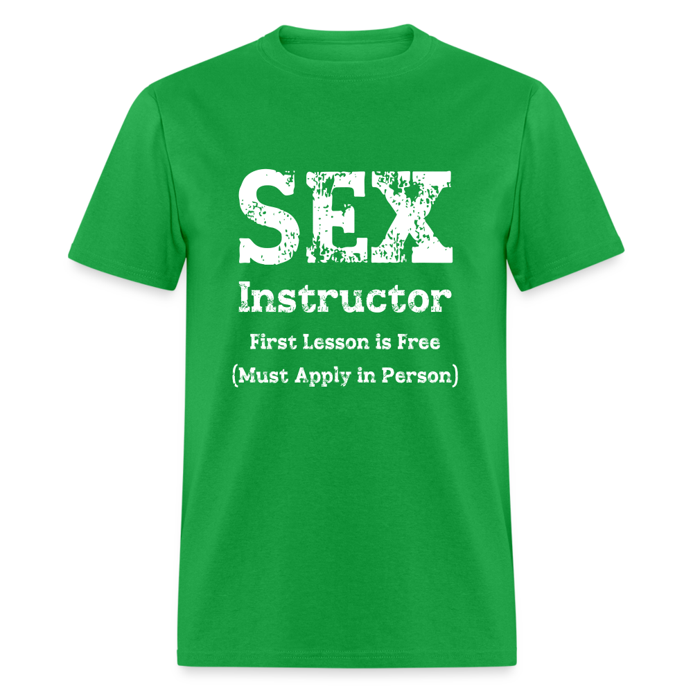 Sex Instructor T-Shirt - bright green