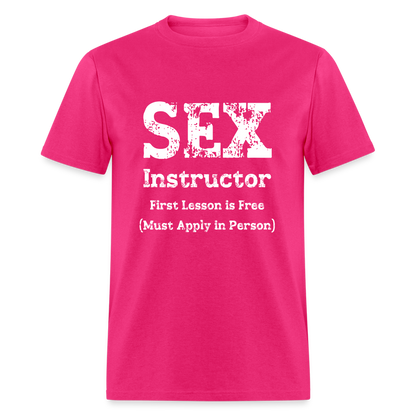 Sex Instructor T-Shirt - fuchsia