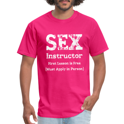 Sex Instructor T-Shirt - fuchsia