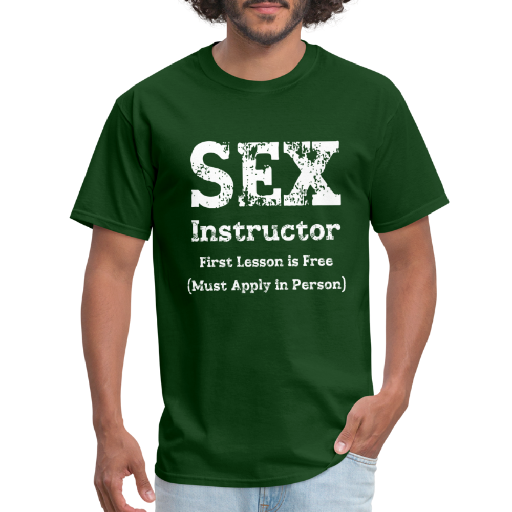 Sex Instructor T-Shirt - forest green