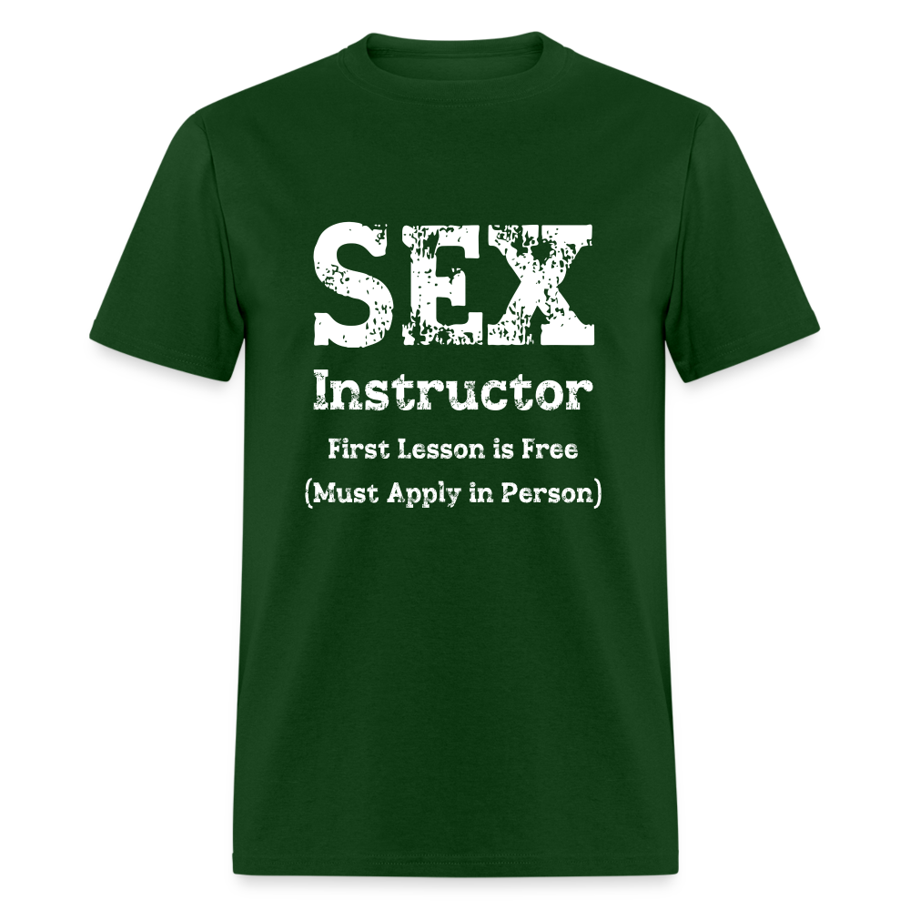 Sex Instructor T-Shirt - forest green