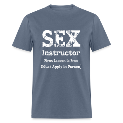 Sex Instructor T-Shirt - denim