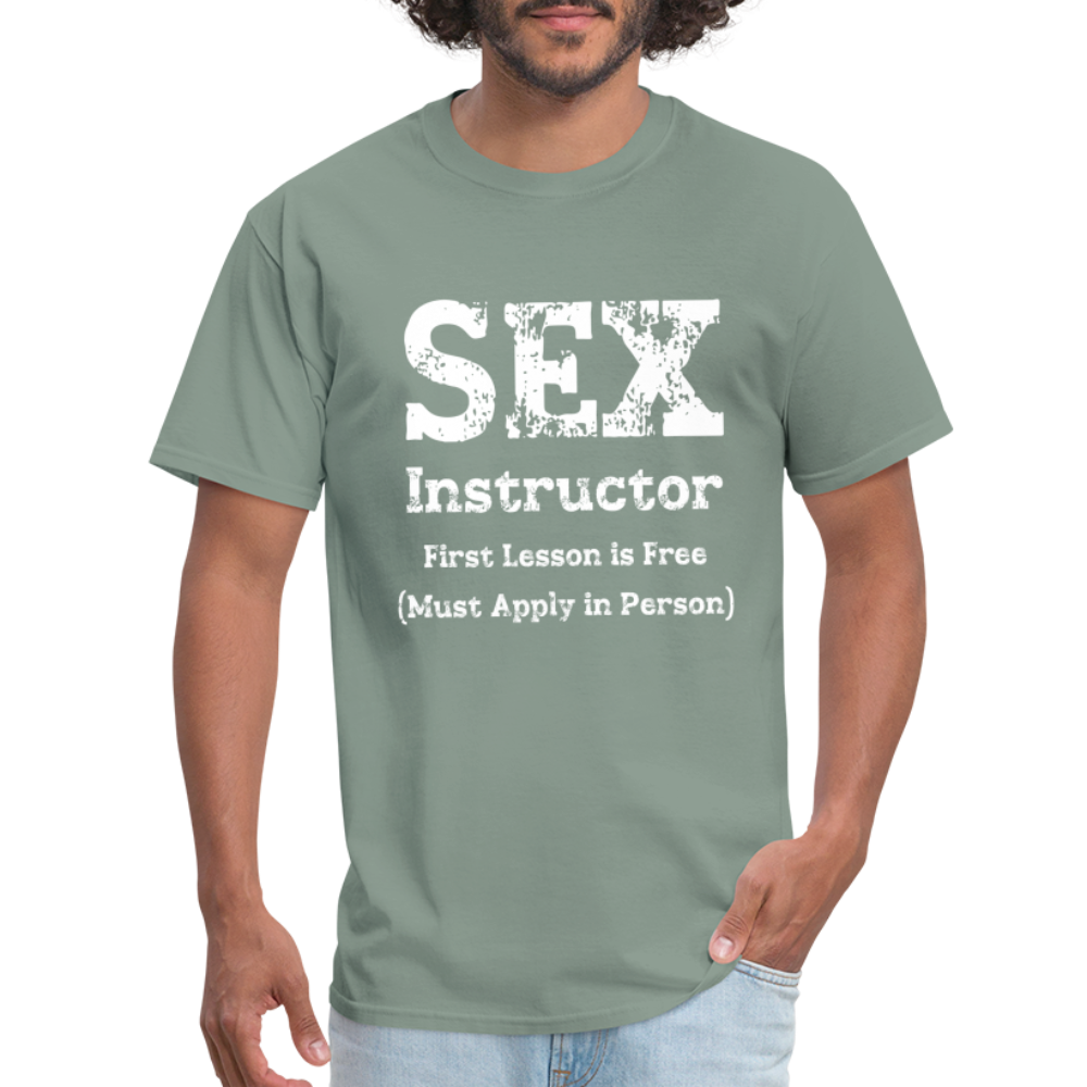 Sex Instructor T-Shirt - sage