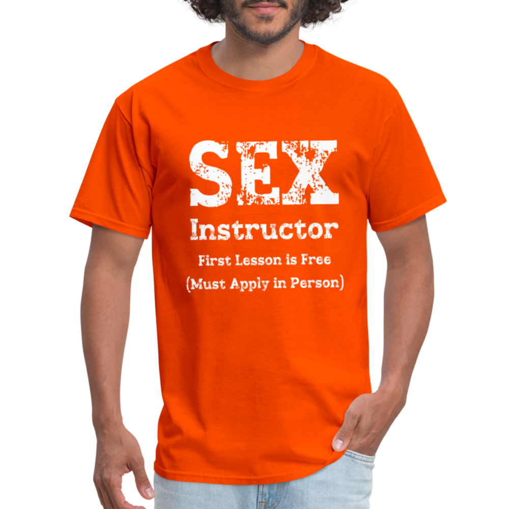 Sex Instructor T-Shirt - orange