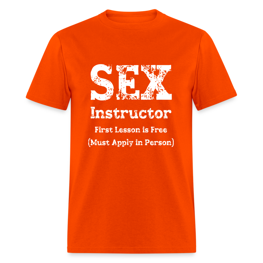 Sex Instructor T-Shirt - orange