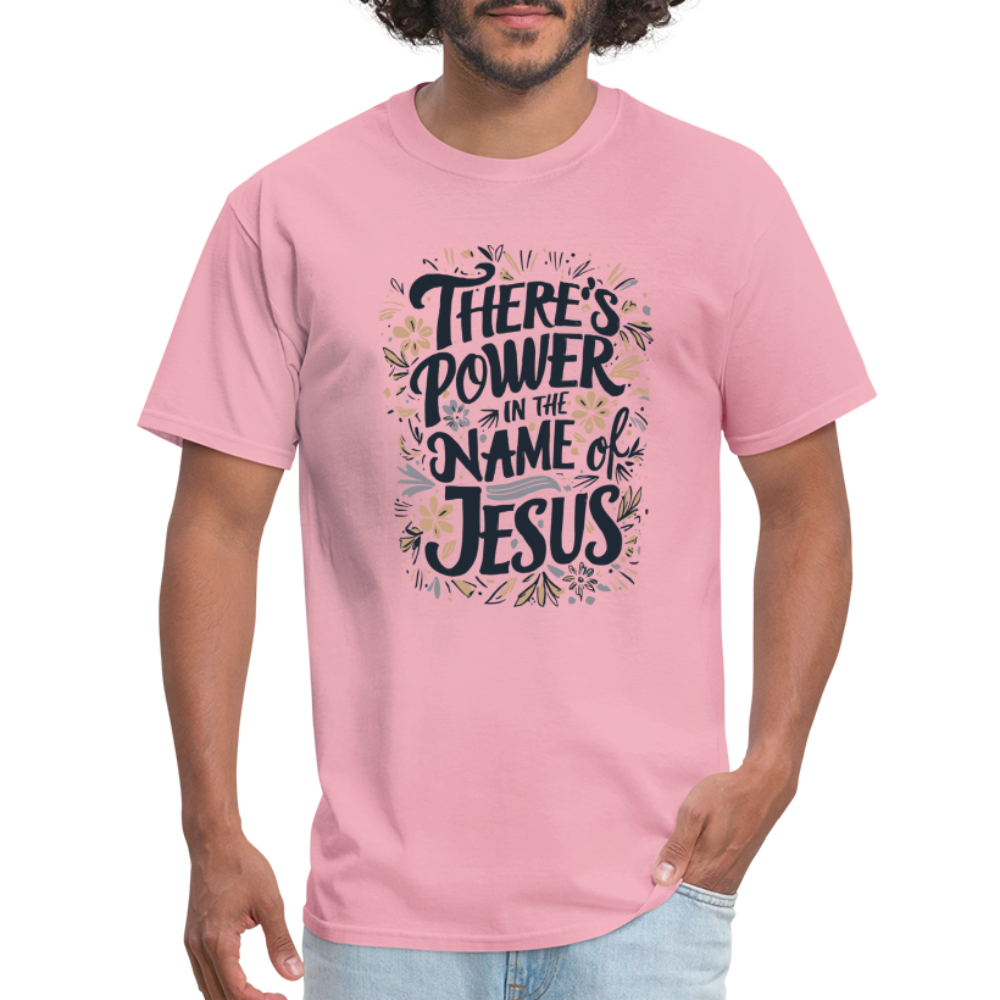 There's Power in the Name of Jesus T-Shirt - pink