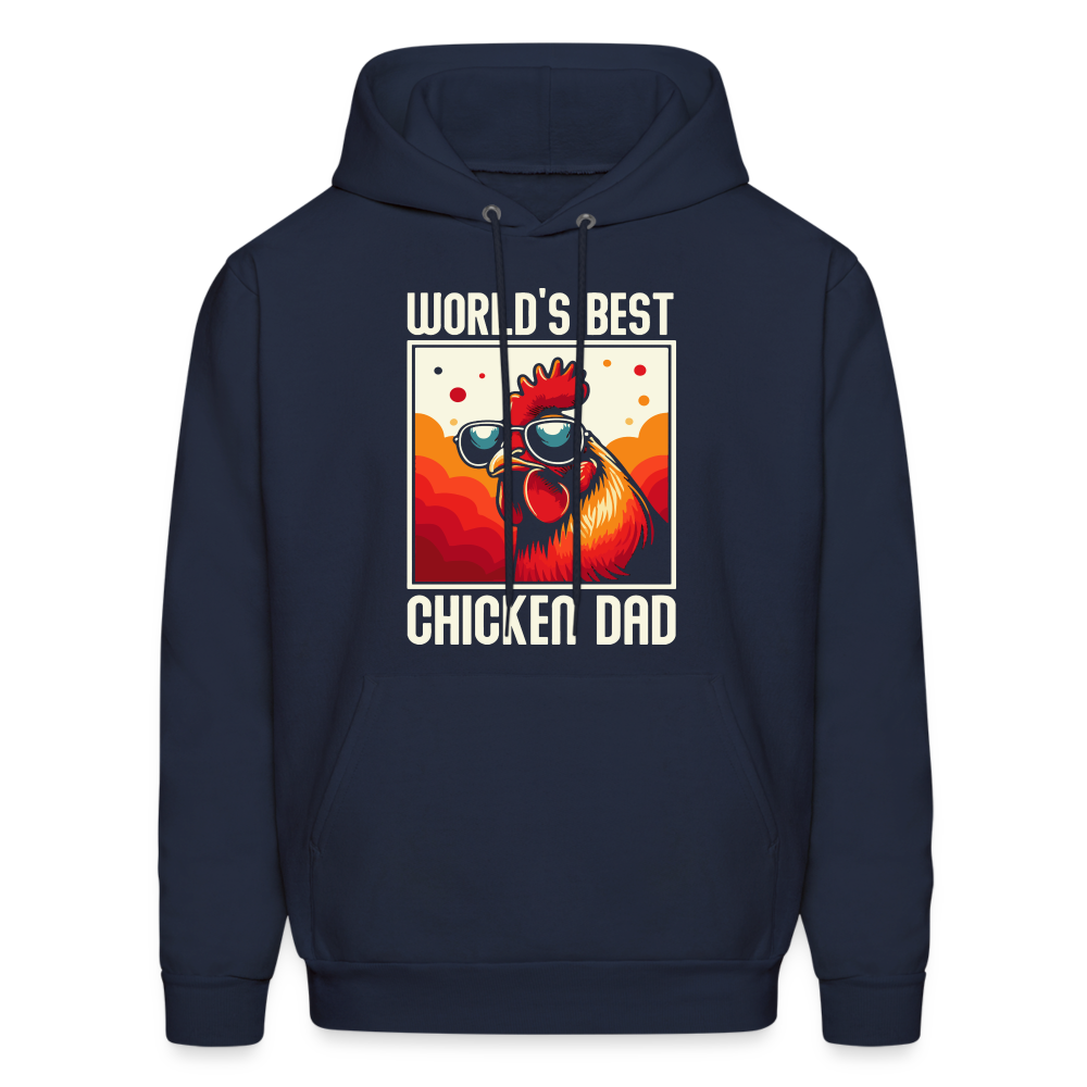 World's Best Chicken Dad Hoodie - navy