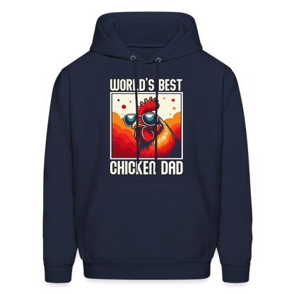 World's Best Chicken Dad Hoodie - navy