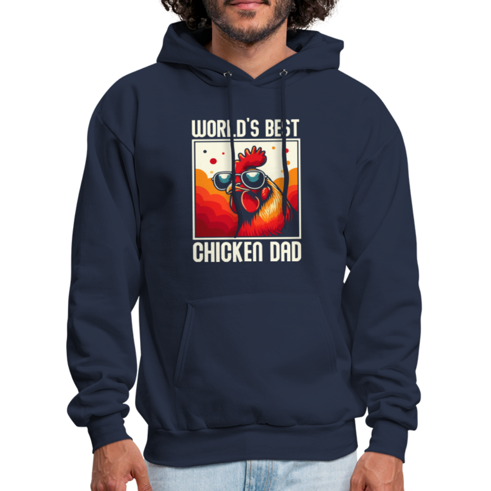 World's Best Chicken Dad Hoodie - navy