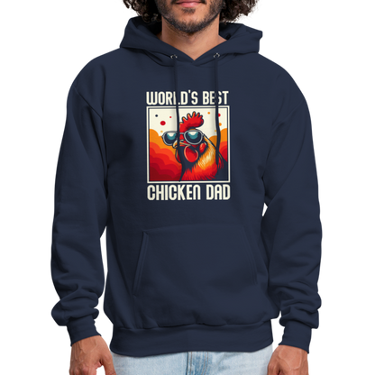 World's Best Chicken Dad Hoodie - navy