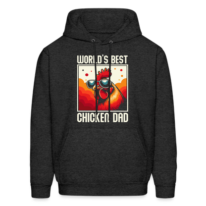 World's Best Chicken Dad Hoodie - charcoal grey