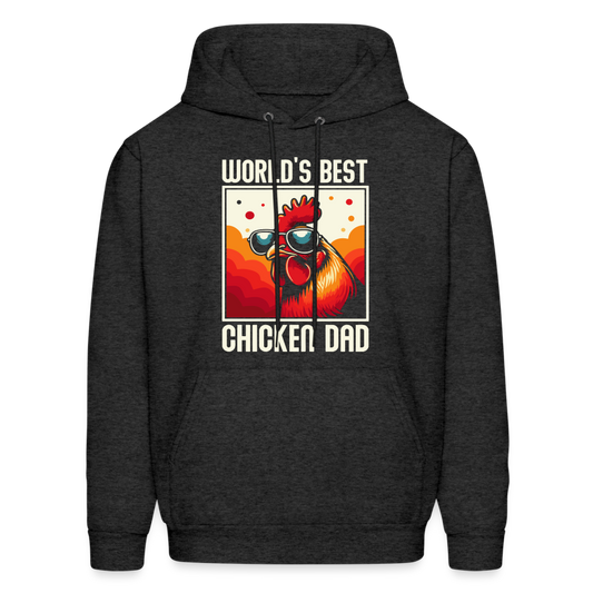 World's Best Chicken Dad Hoodie - charcoal grey