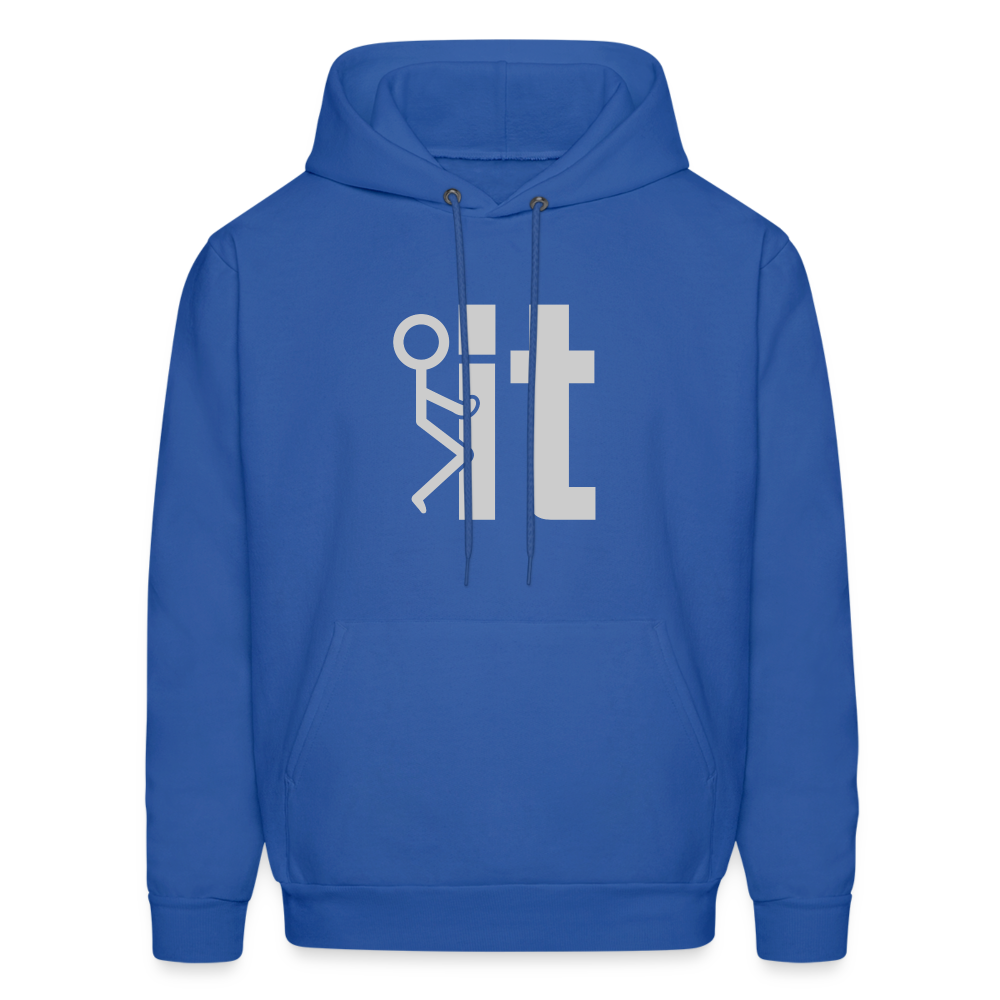 F it Hoodie (Funny & Carefree) - royal blue