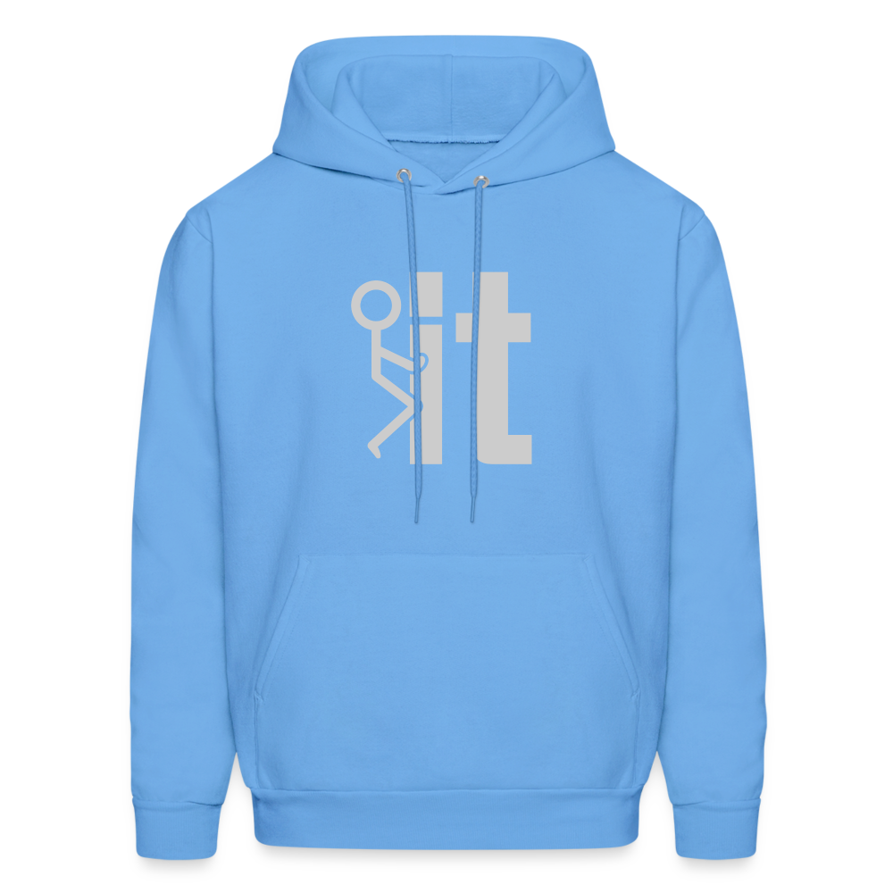 F it Hoodie (Funny & Carefree) - carolina blue