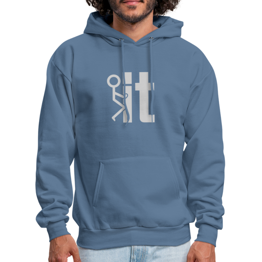 F it Hoodie (Funny & Carefree) - denim blue