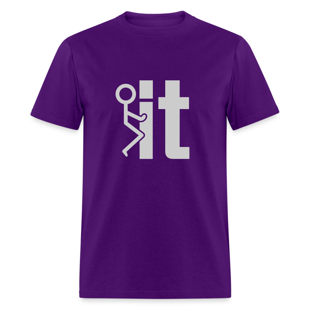 F it T-Shirt (Funny & Carefree Tee) - purple