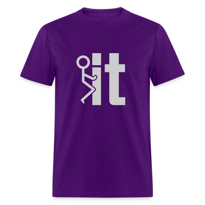 F it T-Shirt (Funny & Carefree Tee) - purple