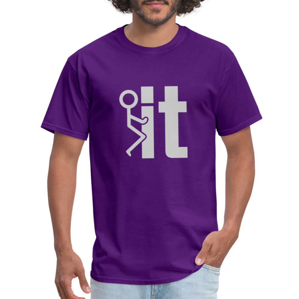 F it T-Shirt (Funny & Carefree Tee) - purple