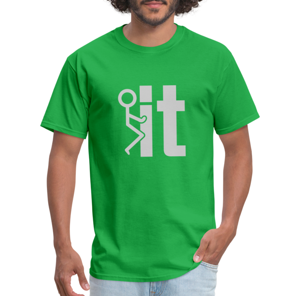 F it T-Shirt (Funny & Carefree Tee) - bright green