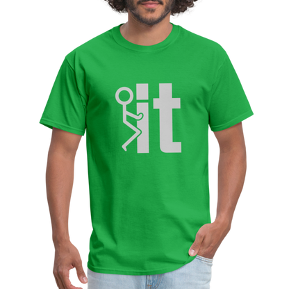 F it T-Shirt (Funny & Carefree Tee) - bright green