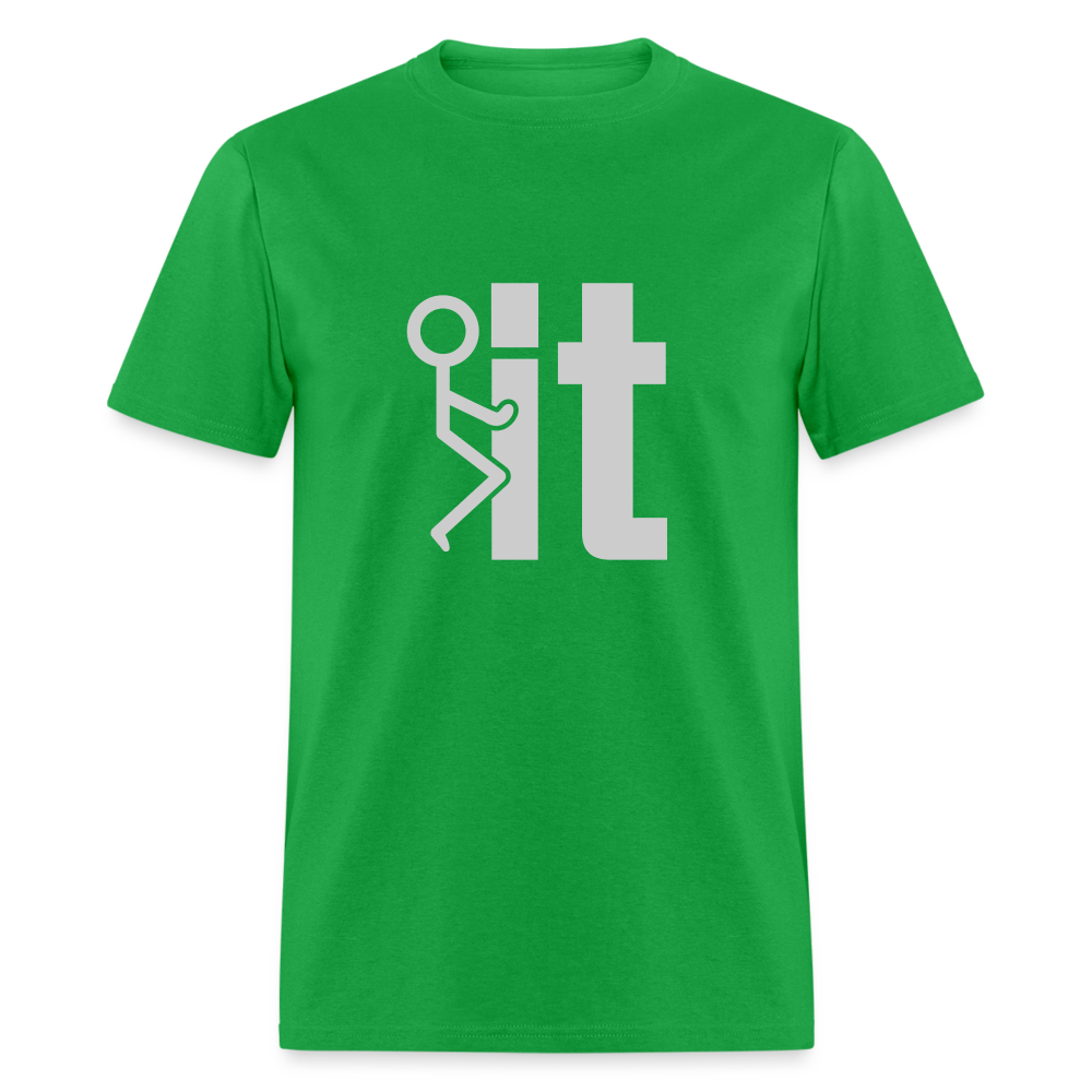 F it T-Shirt (Funny & Carefree Tee) - bright green