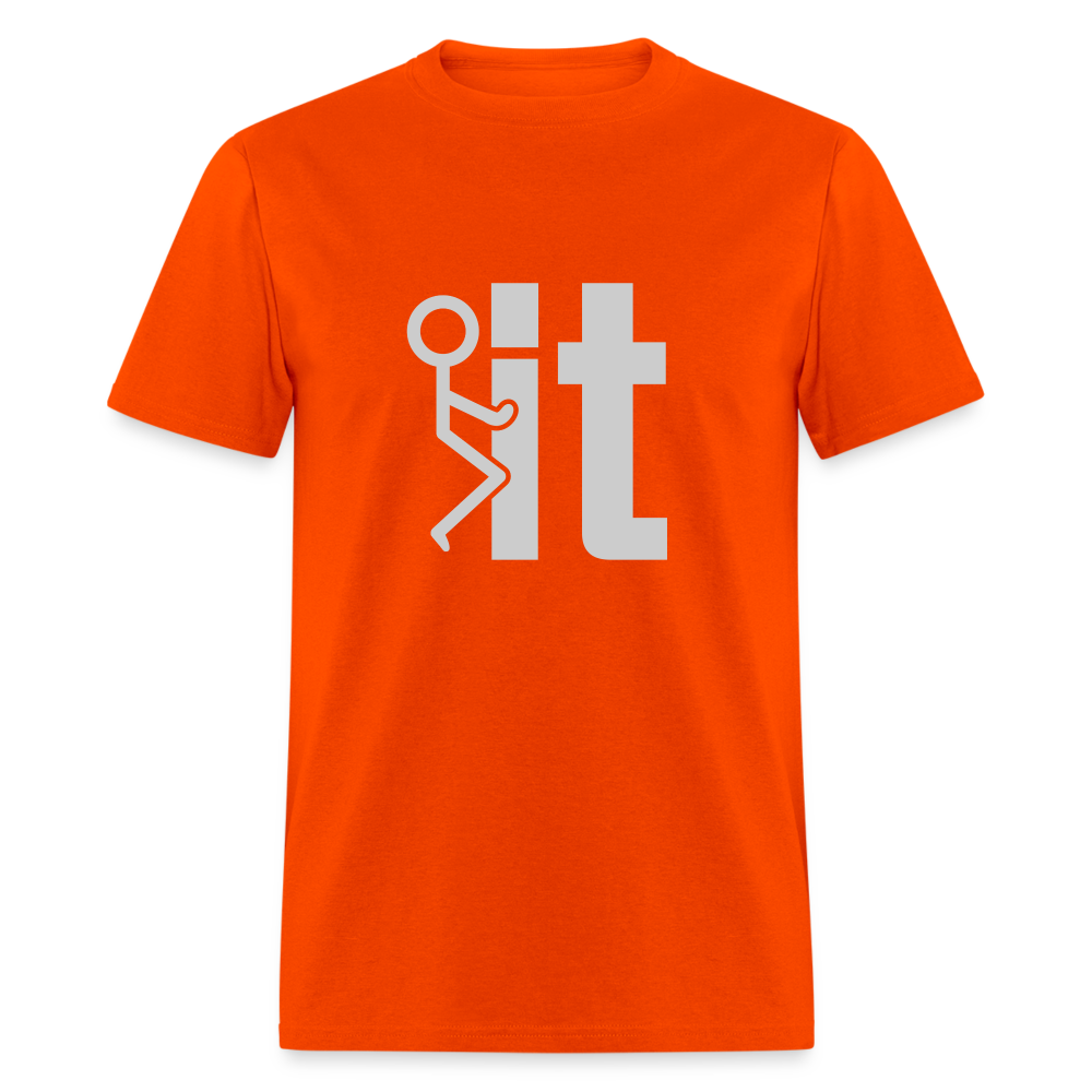 F it T-Shirt (Funny & Carefree Tee) - orange