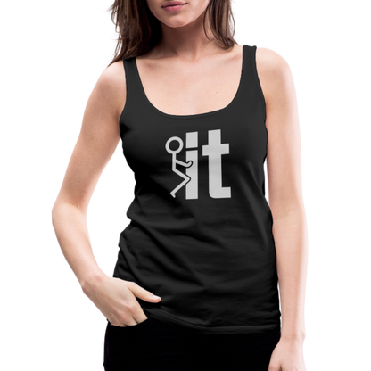 F it Women’s Premium Tank Top (Funny & Carefree) - black