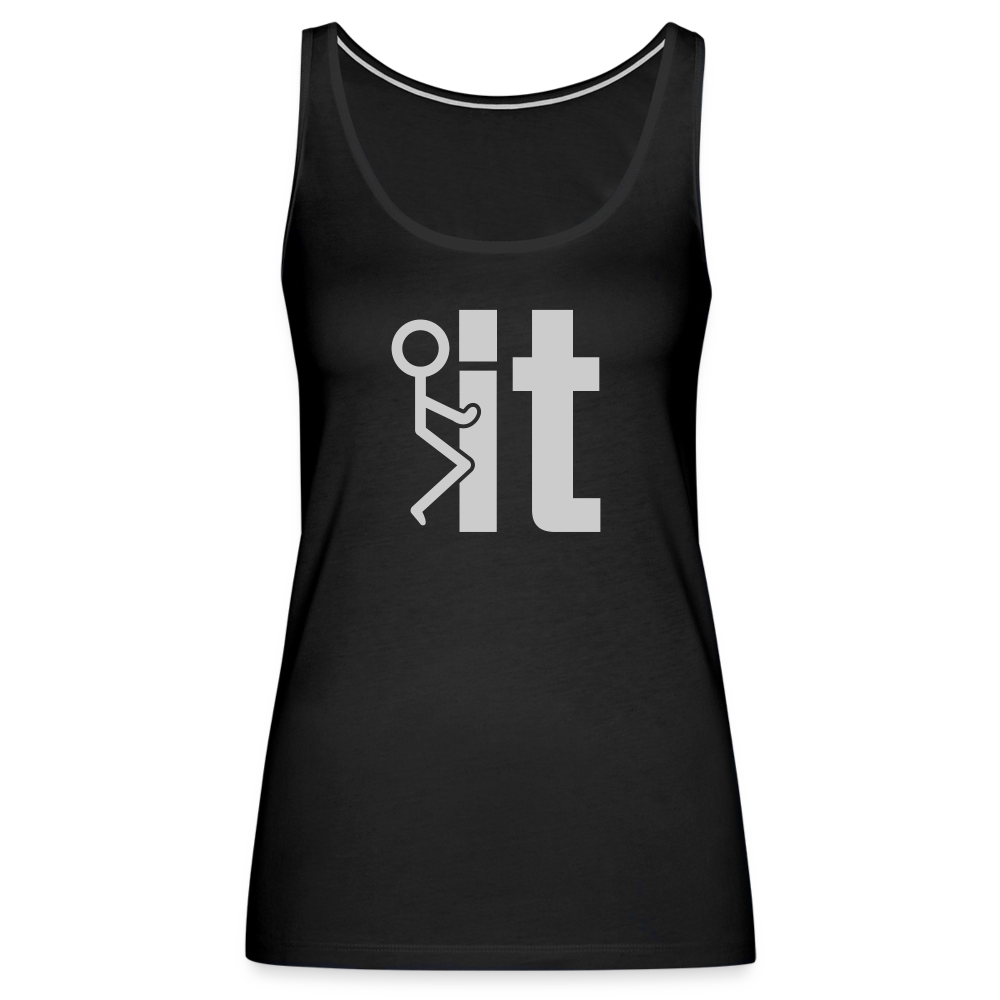 F it Women’s Premium Tank Top (Funny & Carefree) - black