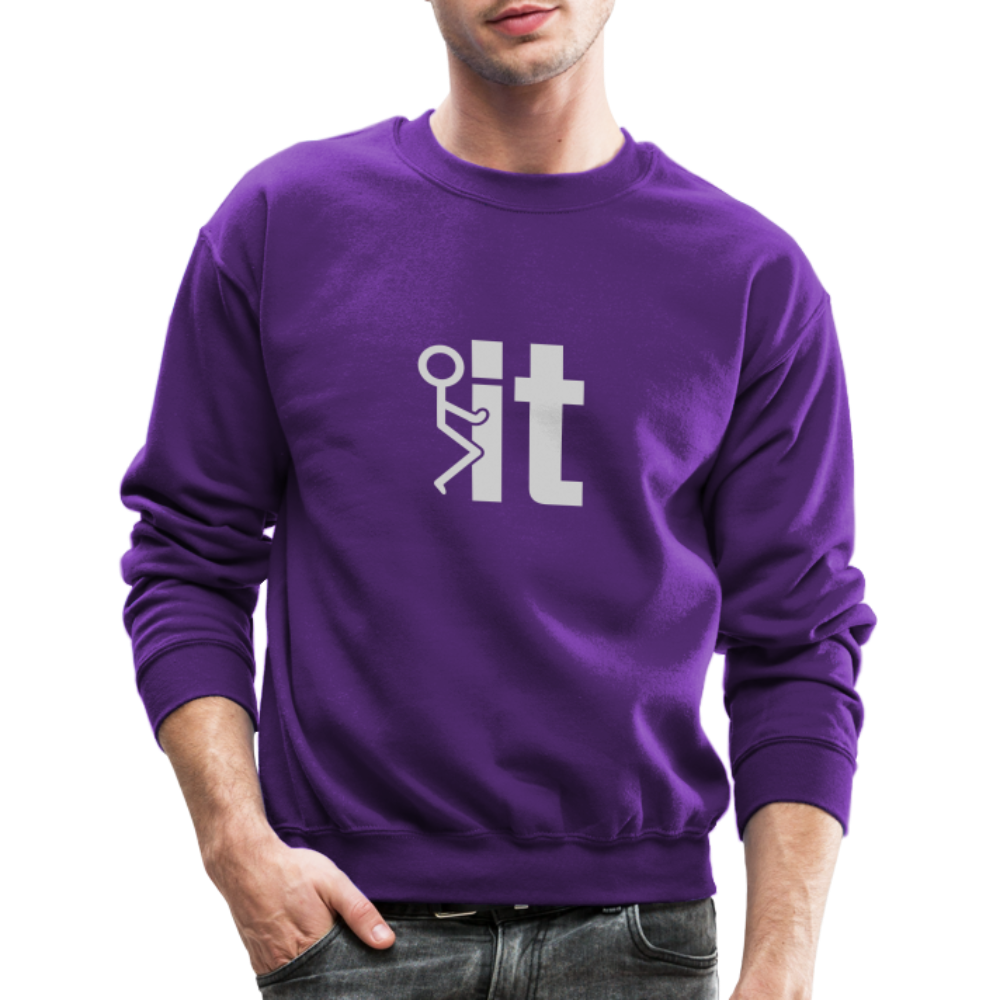 F it Sweatshirt (Funny & Carefree) - purple