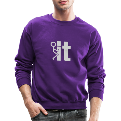 F it Sweatshirt (Funny & Carefree) - purple