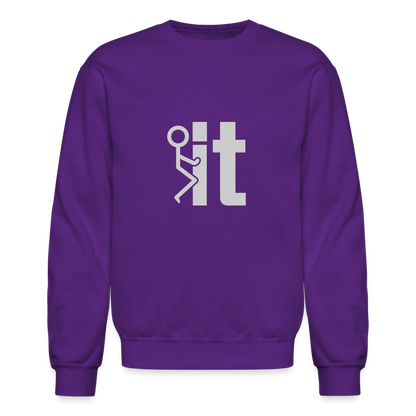 F it Sweatshirt (Funny & Carefree) - purple