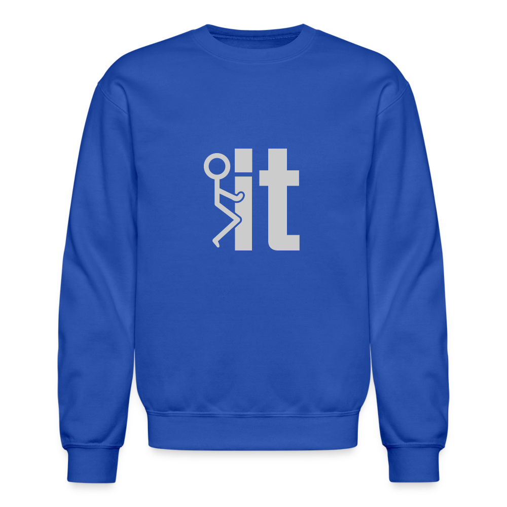 F it Sweatshirt (Funny & Carefree) - royal blue