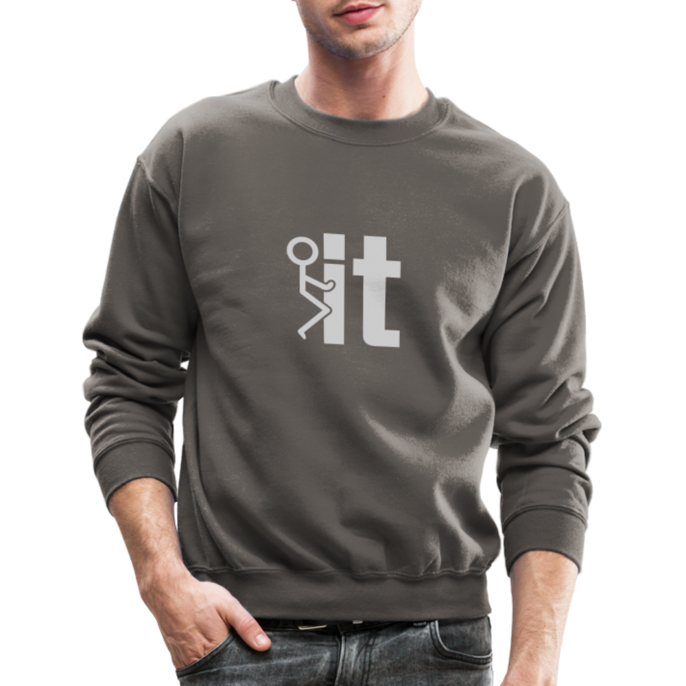 F it Sweatshirt (Funny & Carefree) - asphalt gray