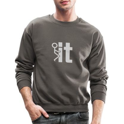 F it Sweatshirt (Funny & Carefree) - asphalt gray