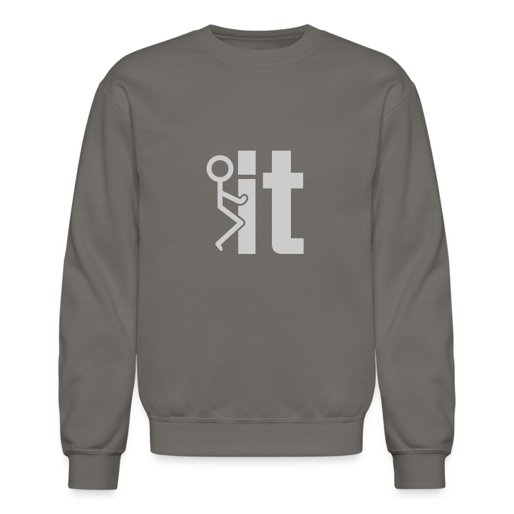 F it Sweatshirt (Funny & Carefree) - asphalt gray