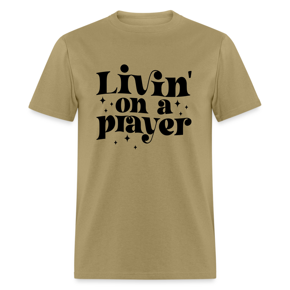 Livin on a Prayer T-Shirt - khaki