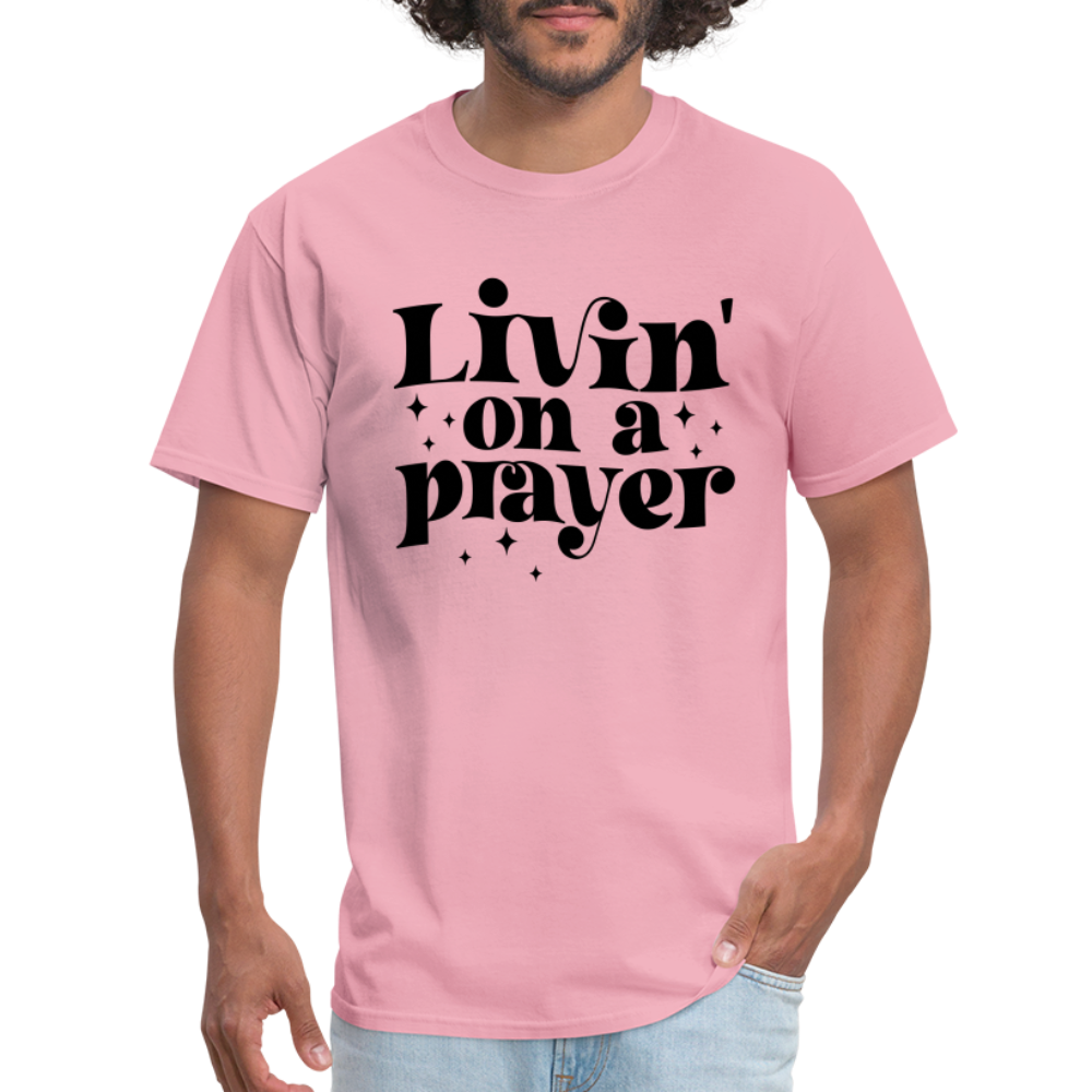 Livin on a Prayer T-Shirt - pink