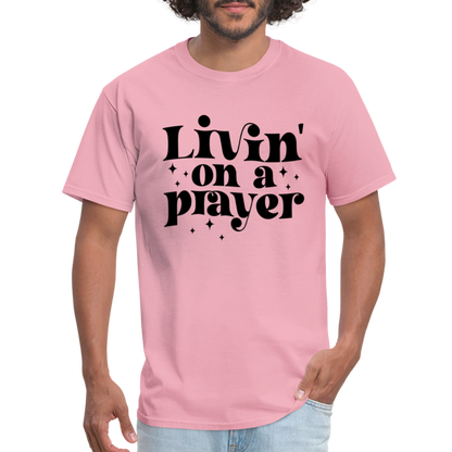 Livin on a Prayer T-Shirt - pink