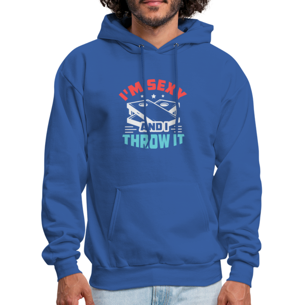 I'm Sexy and I Throw It (Cornhole Game) Hoodie - royal blue