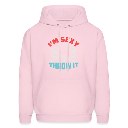 I'm Sexy and I Throw It (Cornhole Game) Hoodie - pale pink