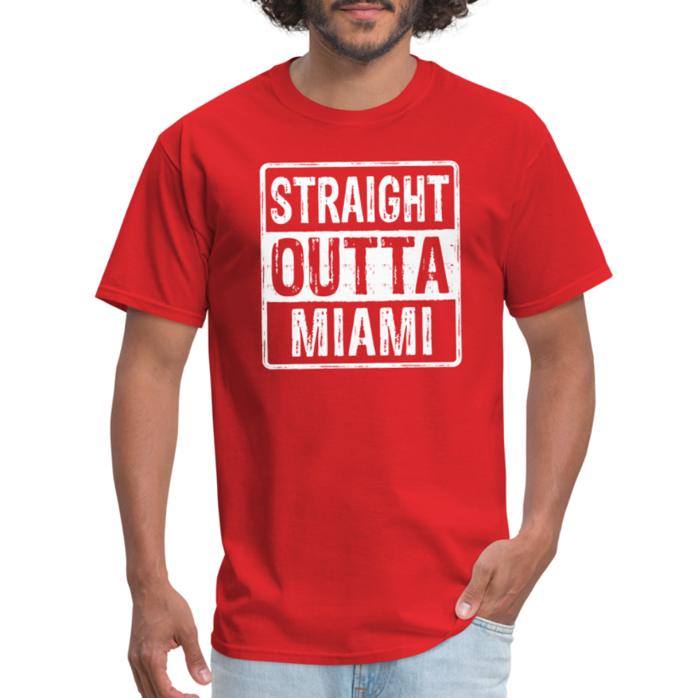 Straight Outta Miami T-Shirt (Florida) - red