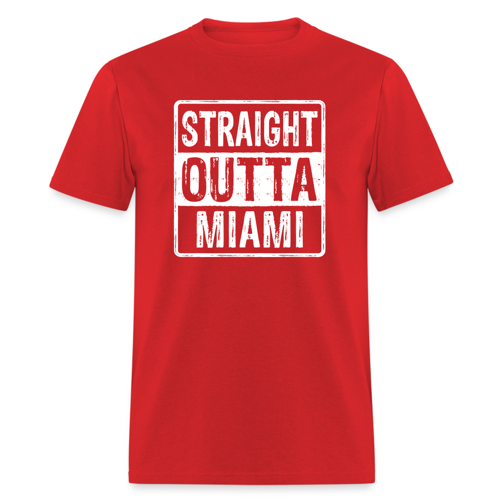 Straight Outta Miami T-Shirt (Florida) - red