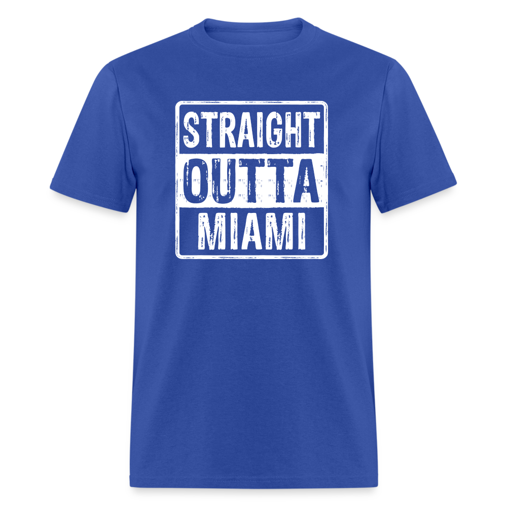 Straight Outta Miami T-Shirt (Florida) - royal blue