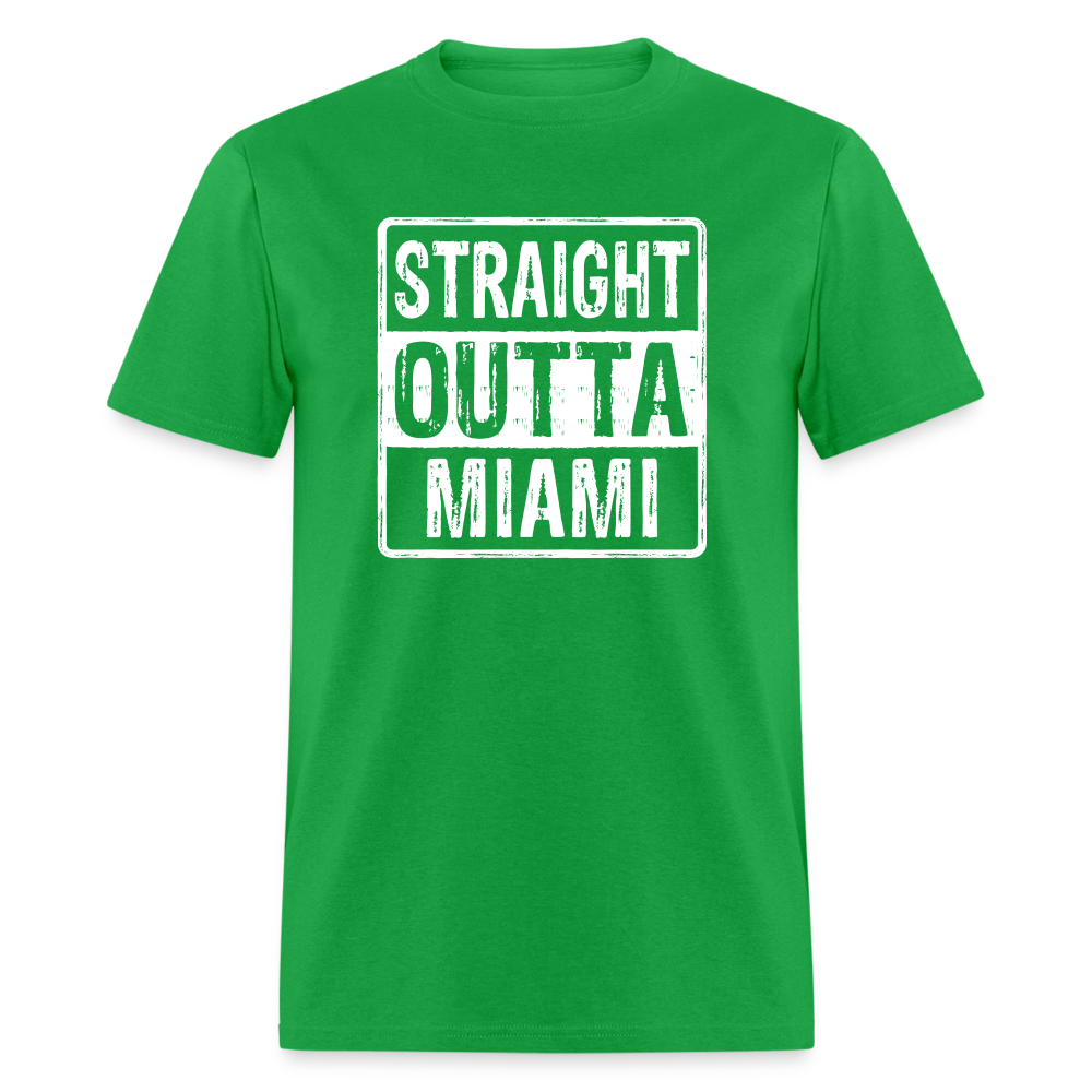 Straight Outta Miami T-Shirt (Florida) - bright green