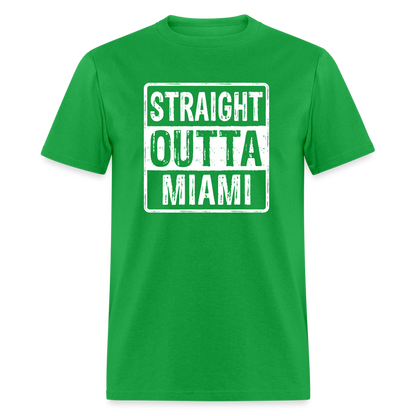 Straight Outta Miami T-Shirt (Florida) - bright green