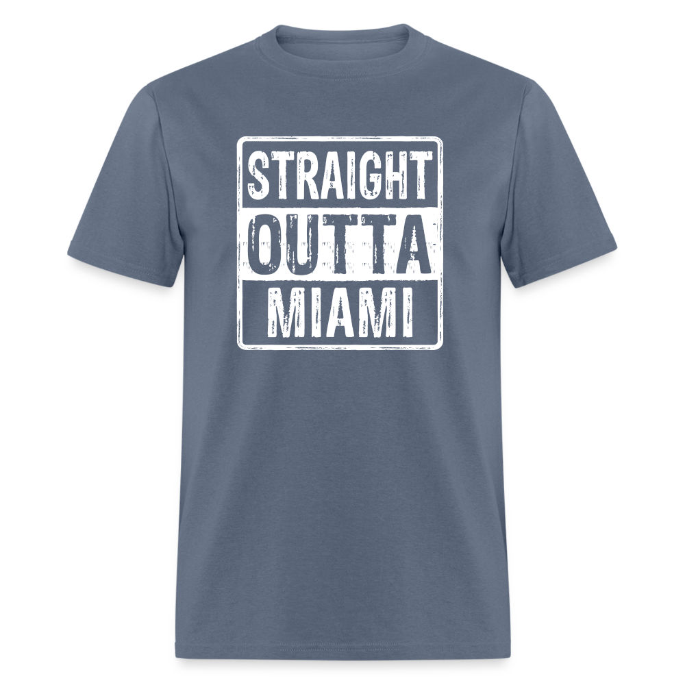 Straight Outta Miami T-Shirt (Florida) - denim